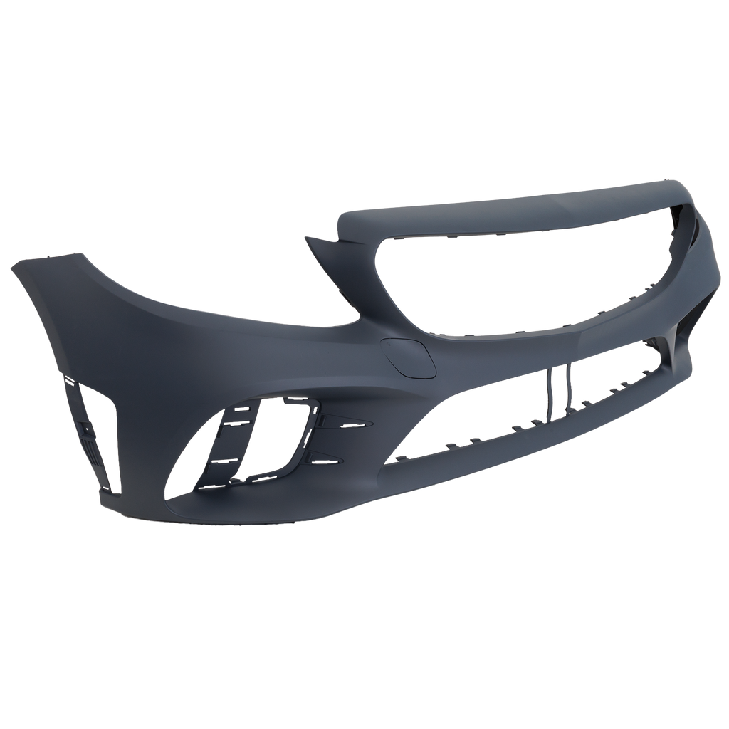 C300 19-22 FRONT BUMPER COVER, Primed, w/ AMG Package and Camera Hole, w/o Active Park Assist Snsr Holes, Convertible/Coupe/Sedan