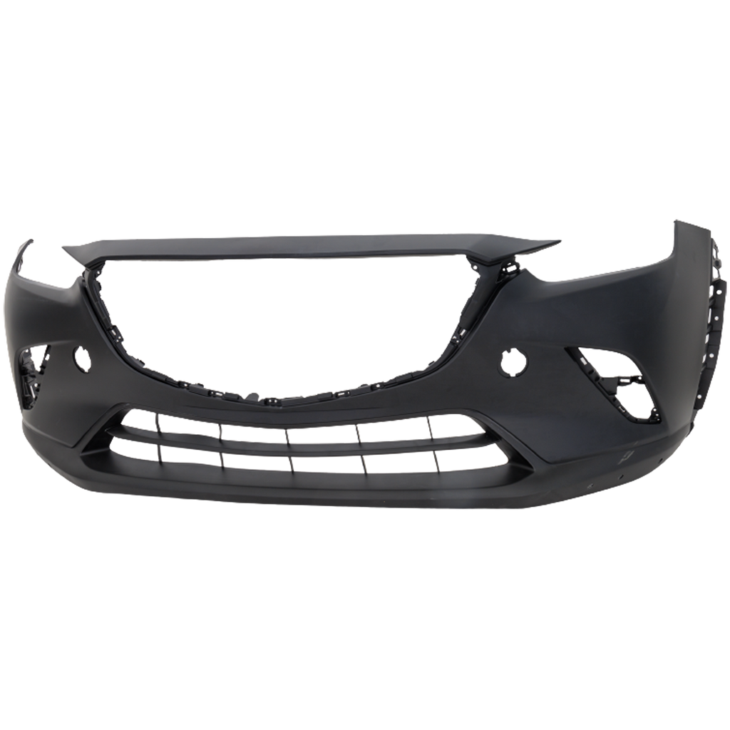 CX-3 19-21 FRONT BUMPER COVER, Primed Top/Textured Bottom, w/ Chrome Molding