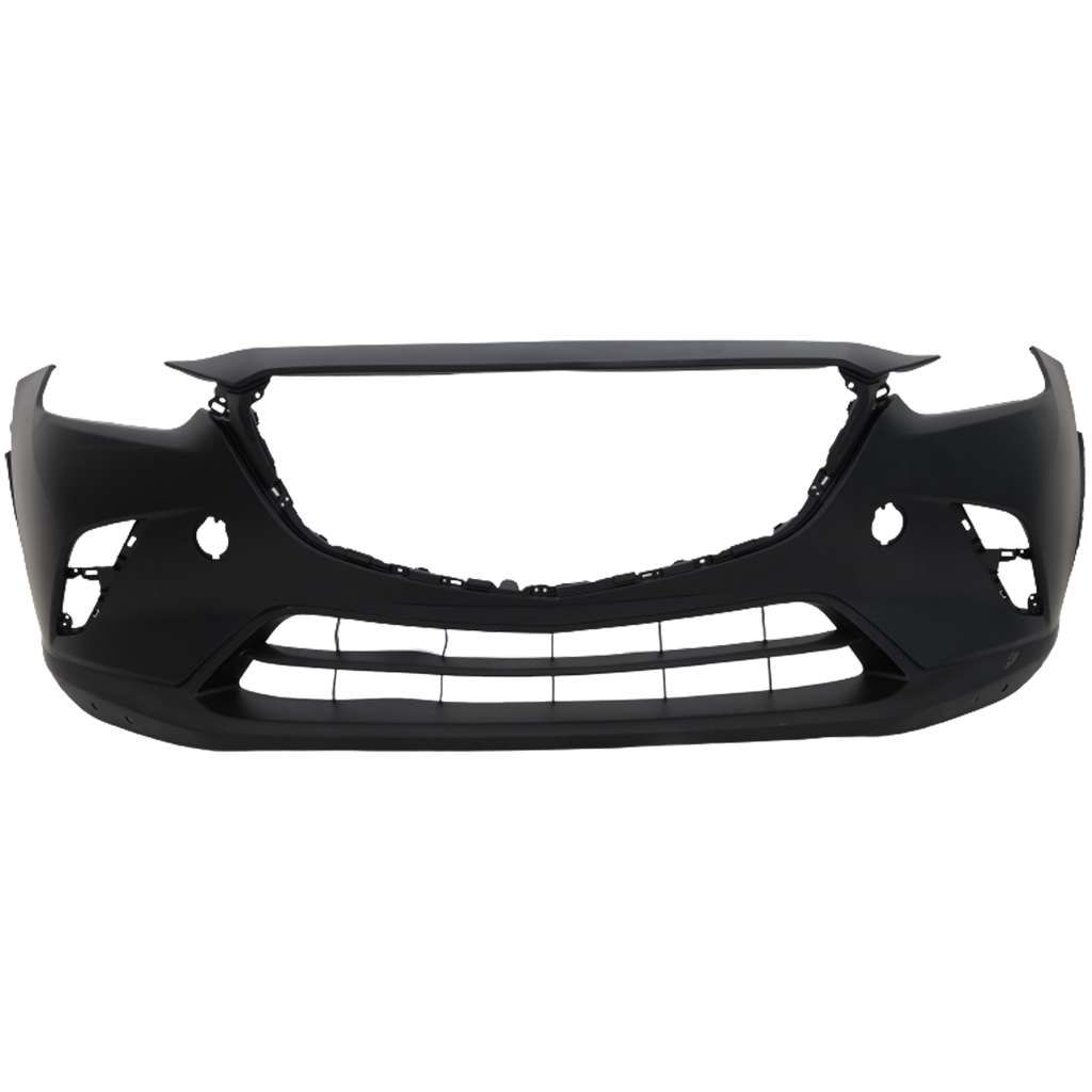 CX-3 19-21 FRONT BUMPER COVER, Primed Top/Textured Bottom, w/ Chrome Molding