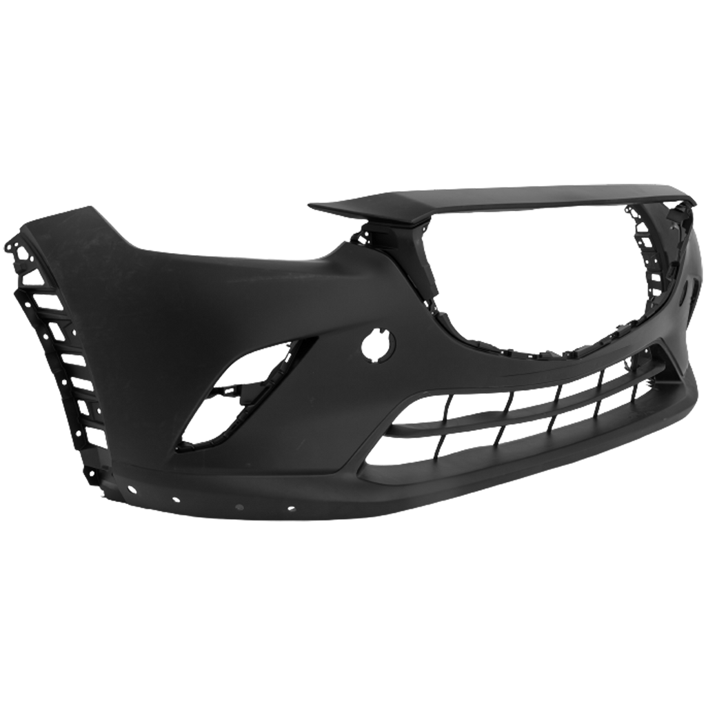 CX-3 19-21 FRONT BUMPER COVER, Primed Top/Textured Bottom, w/ Chrome Molding