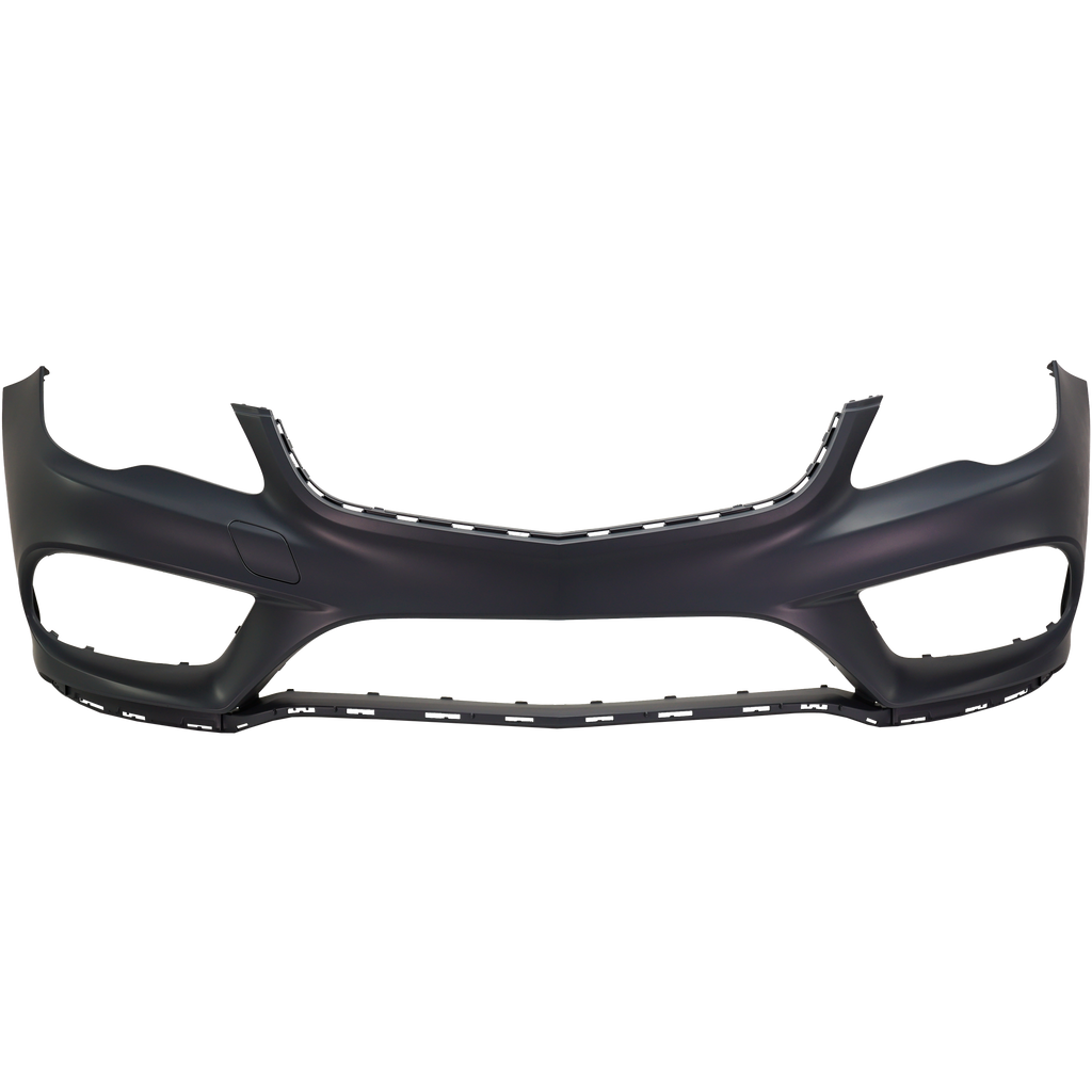 E-CLASS 14-17 FRONT BUMPER COVER, Primed, w/ AMG Styling Package, w/o Parktronic Holes, Coupe/Convertible