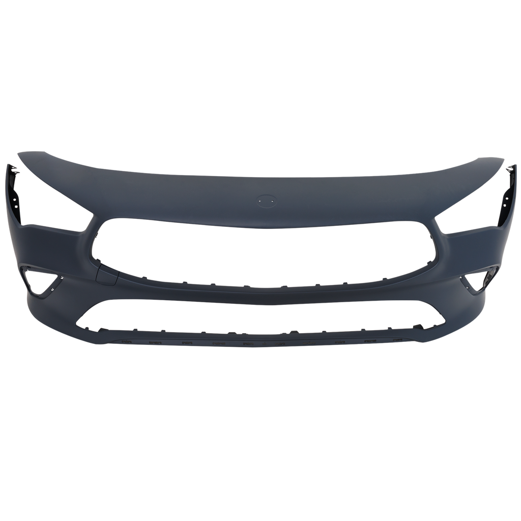 CLA250 20-21 FRONT BUMPER COVER, Primed, w/o AMG Package, w/ Active Park Assist Sensor Holes