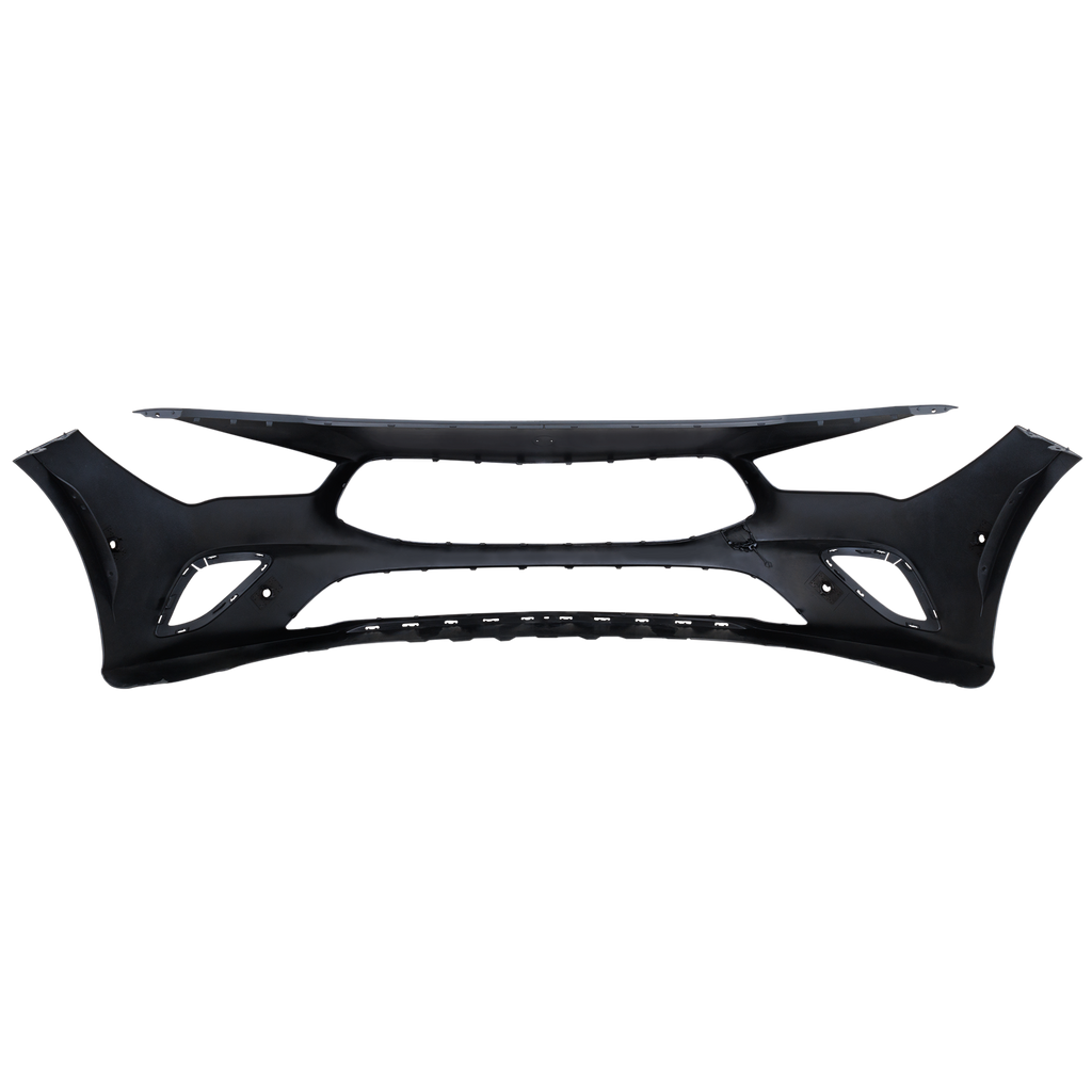 CLA250 20-21 FRONT BUMPER COVER, Primed, w/o AMG Package, w/ Active Park Assist Sensor Holes