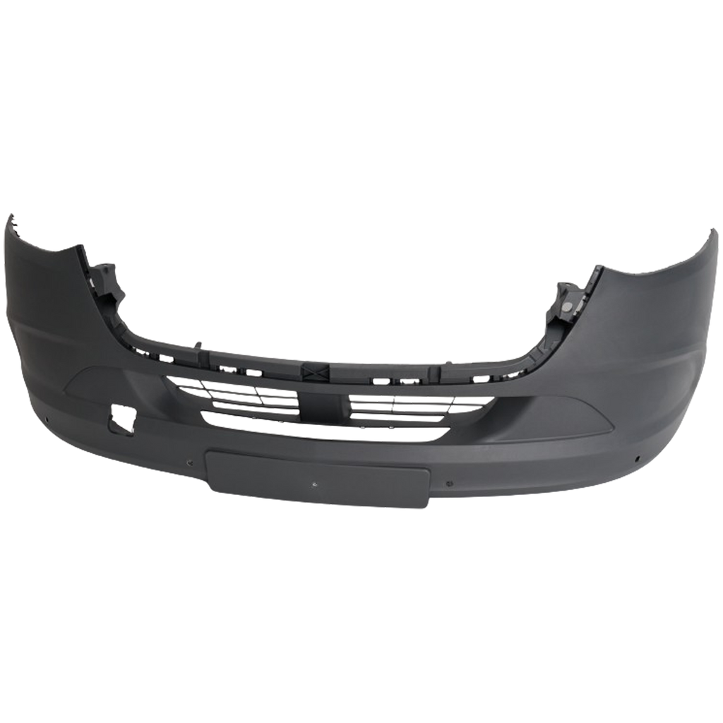 SPRINTER 19-22 FRONT BUMPER COVER, Textured, w/o Fog Lamp Holes, w/ Front View Camera Holes, Cargo/Passenger Van - CAPA