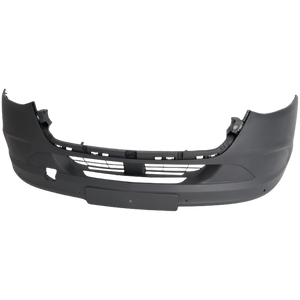 SPRINTER 19-22 FRONT BUMPER COVER, Textured, w/o Fog Lamp Holes, w/ Front View Camera Holes, Cargo/Passenger Van - CAPA