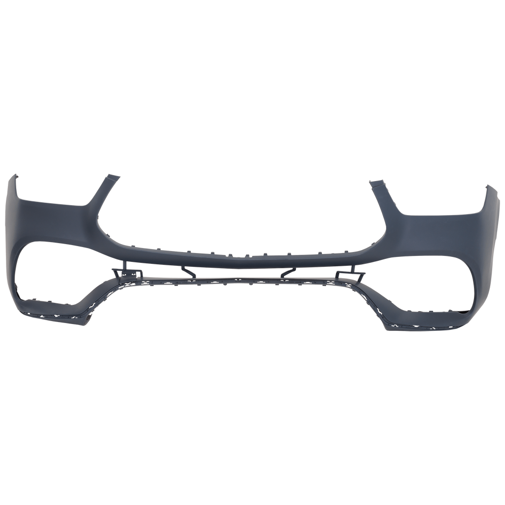 GLE-CLASS 20-23 FRONT BUMPER COVER, Upper, Primed, w/ AMG Package, w/o Active Park Assist Sensor Holes