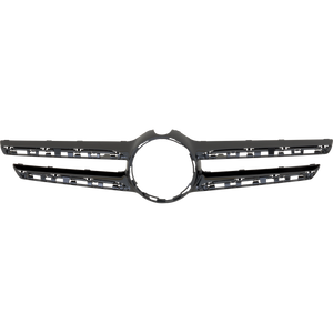 E-CLASS 16-20 FRONT BUMPER GRILLE MOLDING, w/o Luxury Package, w/ Front View Camera, w/ Night Package, (E400/E450 Models)