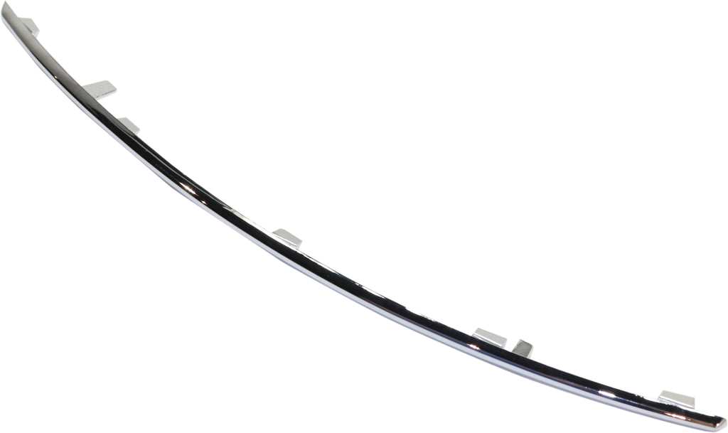 E350/E400 14-16 FRONT BUMPER GRILLE MOLDING LH, Outer, Chr, Sdn/Wgn, w/ Insert, w/o AMG Pkg