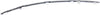 E350/E400 14-16 FRONT BUMPER GRILLE MOLDING LH, Outer, Chr, Sdn/Wgn, w/ Insert, w/o AMG Pkg