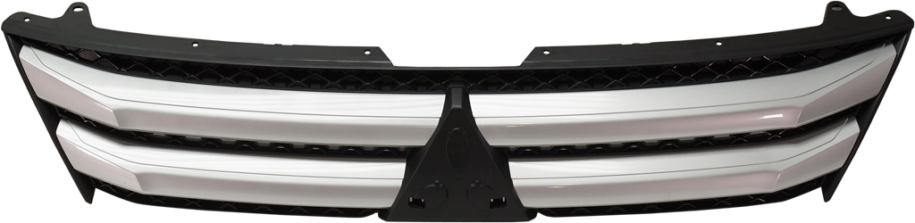 ECLIPSE CROSS 18-20 GRILLE, Textured Black, w/ Silver Molding - CAPA