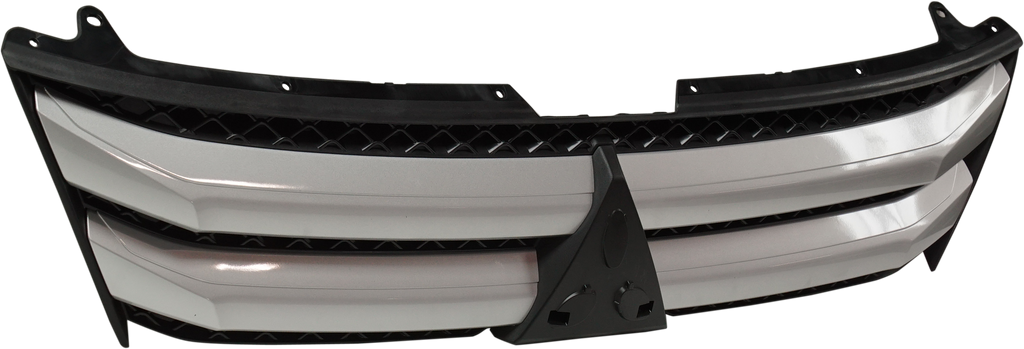 ECLIPSE CROSS 18-20 GRILLE, Textured Black, w/ Silver Molding - CAPA