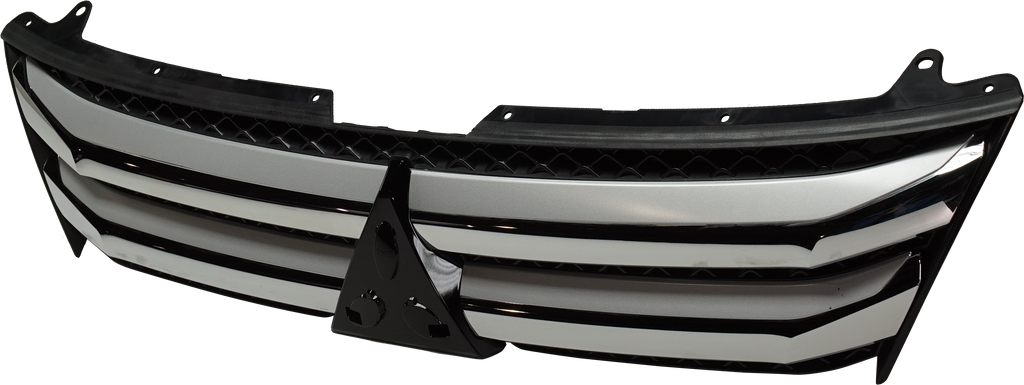 ECLIPSE CROSS 18-20 GRILLE, Textured Black, w/ Chrome Molding