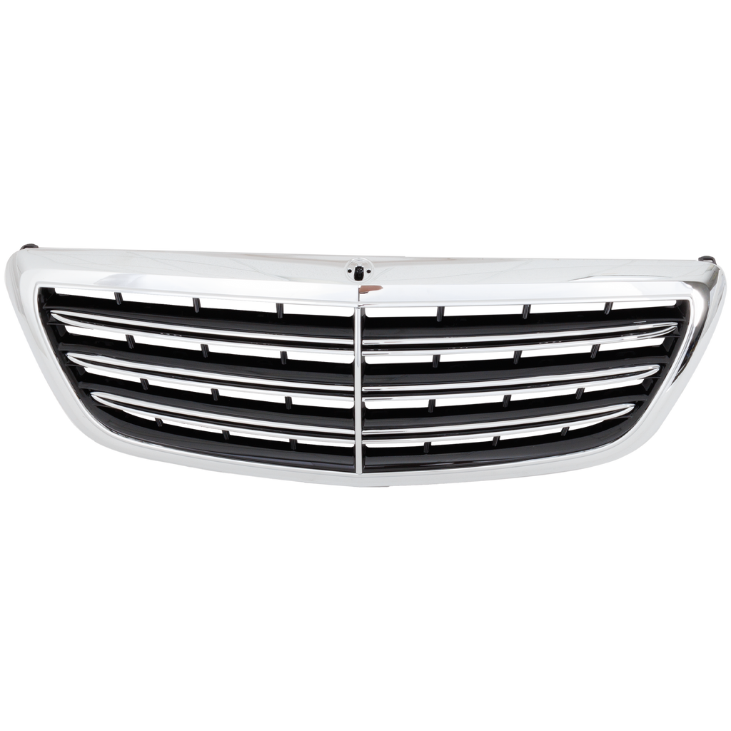 S450/S560 18-20 GRILLE, Chrome Black Shell and Insert, w/o Distronic Cruiswe Control, Surroound View And Night View
