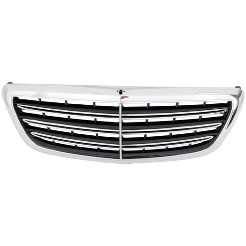 S450/S560 18-20 GRILLE, Chrome Black Shell and Insert, w/o Distronic Cruiswe Control, Surroound View And Night View