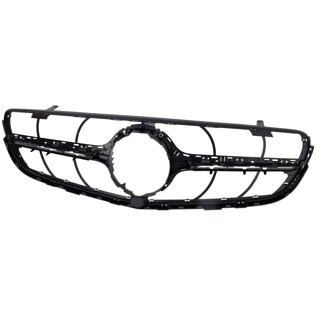 GLC300/GLC43 AMG 17-19 GRILLE, Textured Black Shell and Insert, w/ Camera Hole, (Coupe, GLC300/GLC43 AMG)/(SUV, GLC43 AMG)