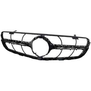 GLC300/GLC43 AMG 17-19 GRILLE, Textured Black Shell and Insert, w/ Camera Hole, (Coupe, GLC300/GLC43 AMG)/(SUV, GLC43 AMG)