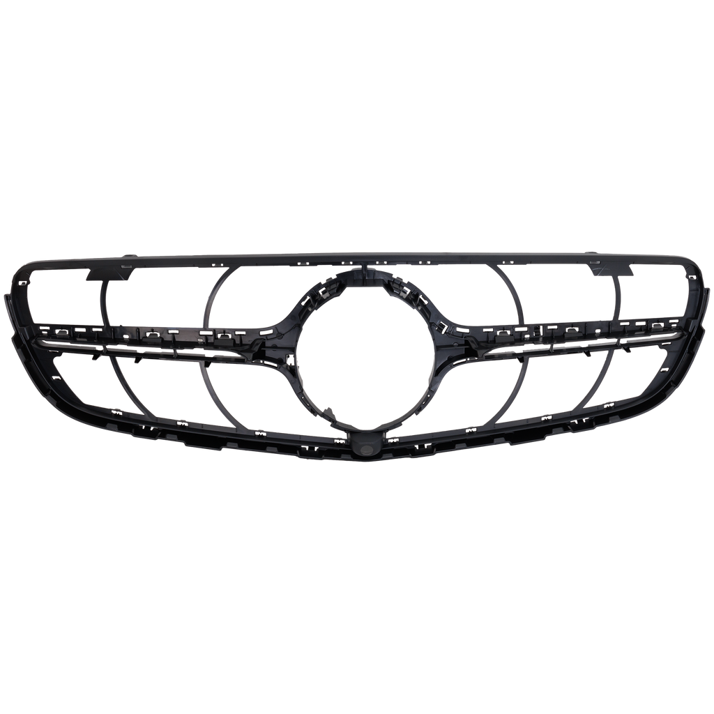 GLC300/GLC43 AMG 17-19 GRILLE, Textured Black Shell and Insert, w/ Camera Hole, (Coupe, GLC300/GLC43 AMG)/(SUV, GLC43 AMG)