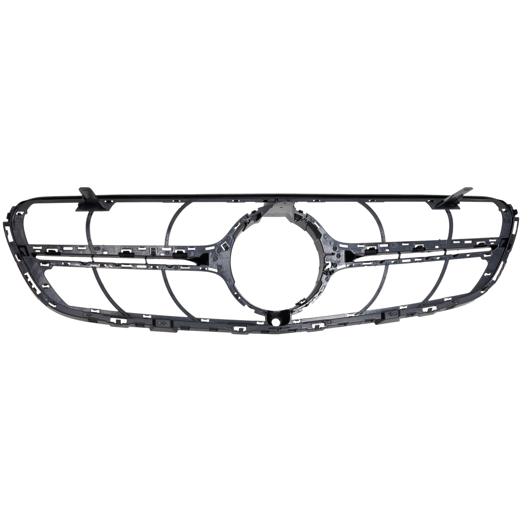 GLC300/GLC43 AMG 17-19 GRILLE, Textured Black Shell and Insert, w/ Camera Hole, (Coupe, GLC300/GLC43 AMG)/(SUV, GLC43 AMG)