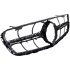 GLC300/GLC43 AMG 17-19 GRILLE, Textured Black Shell and Insert, w/o Camera Hole, (Coupe, GLC300/GLC43 AMG)/(SUV, GLC43 AMG)
