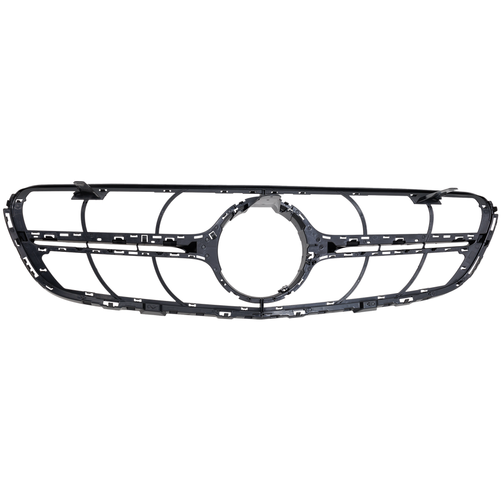 GLC300/GLC43 AMG 17-19 GRILLE, Textured Black Shell and Insert, w/o Camera Hole, (Coupe, GLC300/GLC43 AMG)/(SUV, GLC43 AMG)