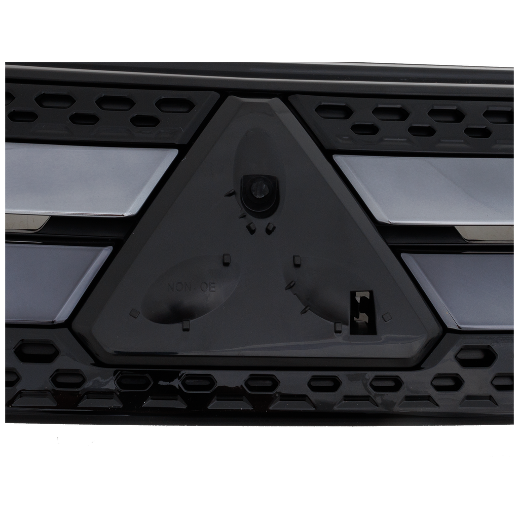 OUTLANDER 19-20 GRILLE, Textured Black Shell and Insert, w/ Chrome and Silver Molding