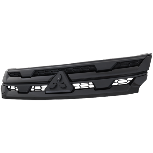OUTLANDER SPORT/RVR 20-22 GRILLE, Textured Black Shell and Insert, w/ Black Molding