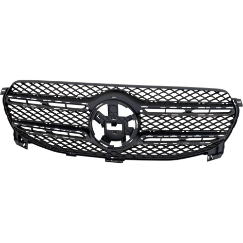 GLE350/GLE450 20-22 GRILLE, Textured Black Shell And Insert, w/ Camera Hole, w/o Adaptive Cruise Ctrl and AMG Package