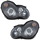 C CLASS 05-07 HEAD LAMP RH AND LH, Assembly, Halogen, Black Bezel, Sedan/Wagon, 2-Piece