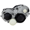 C CLASS 05-07 HEAD LAMP RH AND LH, Assembly, Halogen, Black Bezel, Sedan/Wagon, 2-Piece