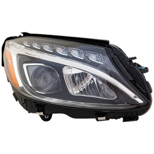 C-CLASS 15-18 HEAD LAMP RH, Assembly, LED, w/o Adaptive Headlight, Coupe/Sedan