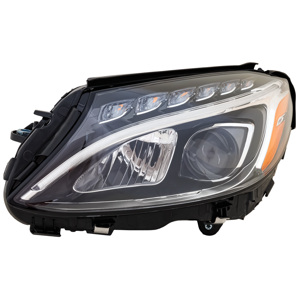 C-CLASS 15-18 HEAD LAMP LH, Assembly, LED, w/o Adaptive Headlight, Coupe/Sedan