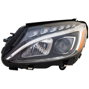 C-CLASS 15-18 HEAD LAMP LH, Assembly, LED, w/o Adaptive Headlight, Coupe/Sedan