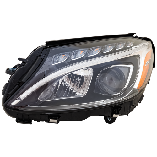 C-CLASS 15-18 HEAD LAMP LH, Assembly, LED, w/o Adaptive Headlight, Coupe/Sedan