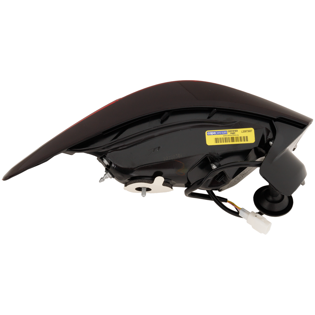 MAZDA 3 19-21 TAIL LAMP RH, Outer, Assembly, LED, w/o Signature Lighting, Hatchback - CAPA