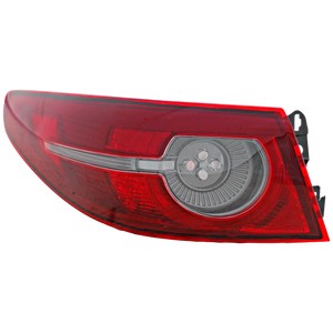 MAZDA 3 19-21 TAIL LAMP LH, Outer, Assembly, Halogen, w/o Signature Lighting, Sedan