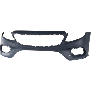 E400/E450 18-20 FRONT BUMPER COVER, Primed, w/ AMG Styling Package, w/o Active Park Assist Sensor Holes, Coupe/Convertible