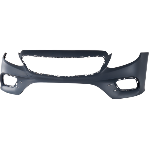 E400/E450 18-20 FRONT BUMPER COVER, Primed, w/ AMG Styling Package, w/o Active Park Assist Sensor Holes, Coupe/Convertible