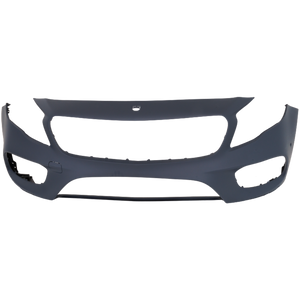 GLA250 18-20 FRONT BUMPER COVER, Primed, w/ AMG Styling Pkg., w/ Parktronic, w/o Front View Camera