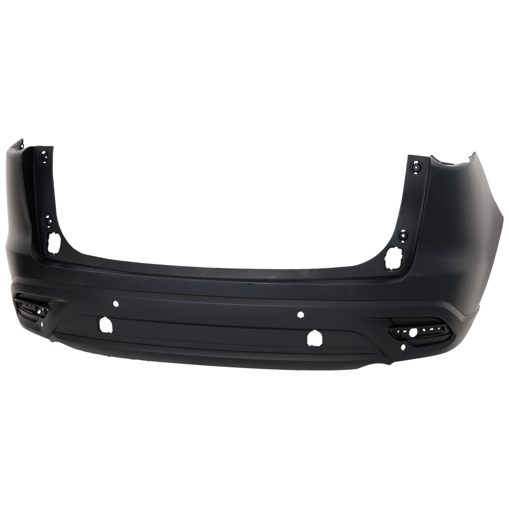 CX-9 16-23 REAR BUMPER COVER, Primed, w/ Parking Aid Sensor Holes, w/o Hands-Free Liftgate, w/o Holes for Chrome Trim