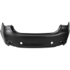 MAZDA 6 18-21 REAR BUMPER COVER, Primed, w/ Black Trim, w/o Parking Aid Sensor Holes