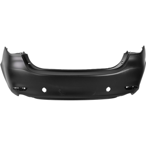 MAZDA 6 18-21 REAR BUMPER COVER, Primed, w/ Black Trim, w/o Parking Aid Sensor Holes