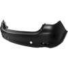 MAZDA 6 18-21 REAR BUMPER COVER, Primed, w/ Black Trim, w/o Parking Aid Sensor Holes