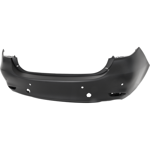 MAZDA 6 18-21 REAR BUMPER COVER, Primed, w/ Black Trim, w/ Parking Aid Sensor Holes