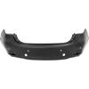 MAZDA 6 18-21 REAR BUMPER COVER, Primed, w/ Black Trim, w/ Parking Aid Sensor Holes