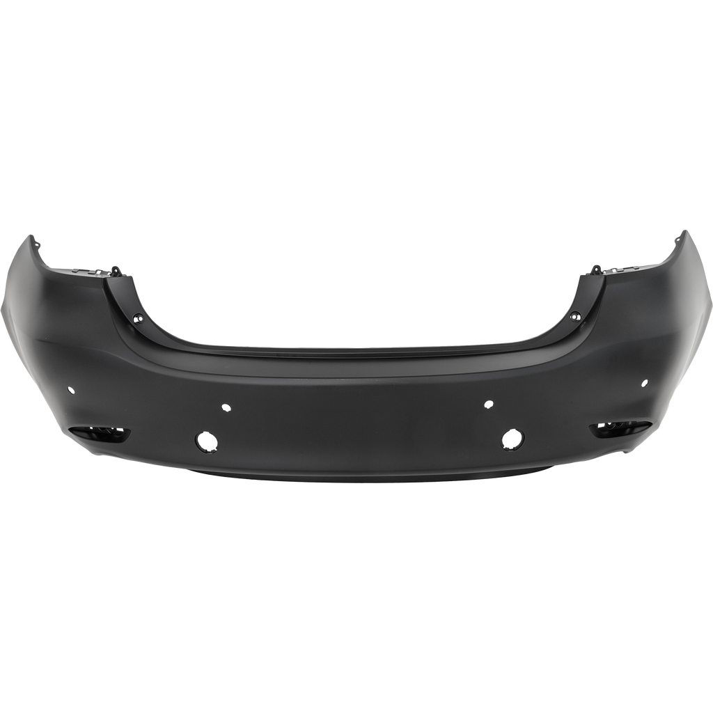 MAZDA 6 18-21 REAR BUMPER COVER, Primed, w/ Black Trim, w/ Parking Aid Sensor Holes