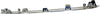 E-CLASS 14-16 REAR BUMPER MOLDING RH, Impact Strip, Chrome, w/o AMG Styling Pkg., Sedan