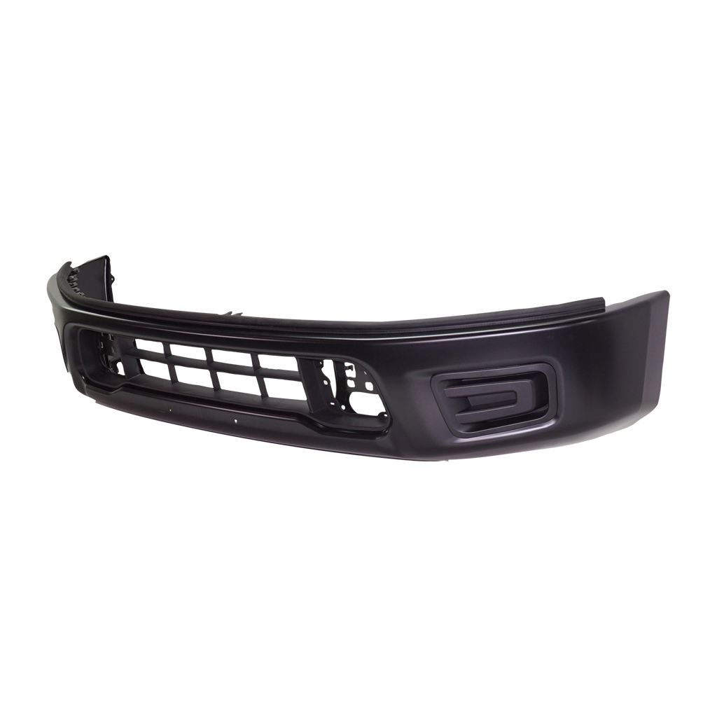 TITAN 17-19 FRONT BUMPER, Lower, Powdercoated Black, w/o Parking Aid Sensor Holes, (S Model, Crew)/Extended/Standard Cab