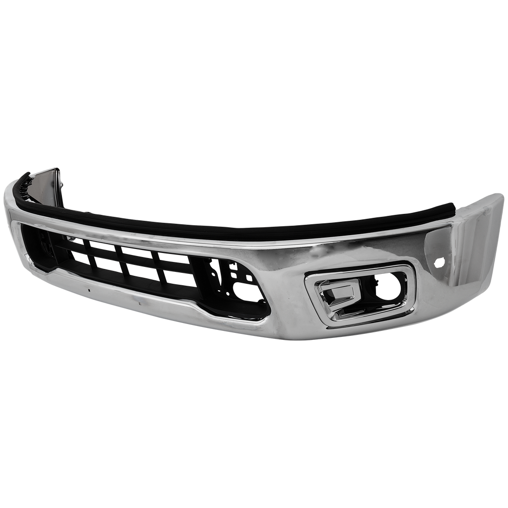 TITAN 17-19 FRONT BUMPER, Lower, Chrome, w/ Parking Aid Sensor Holes, Crew/Extended Cab