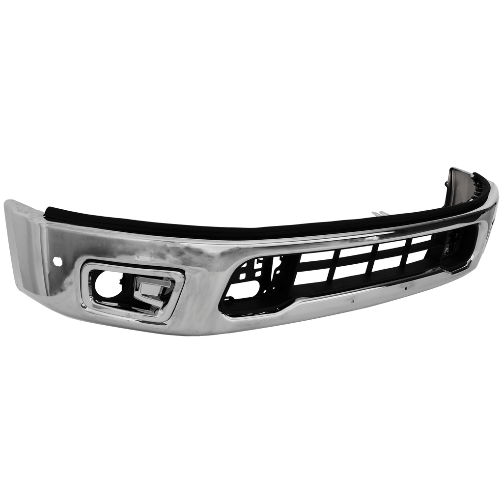 TITAN 17-19 FRONT BUMPER, Lower, Chrome, w/ Parking Aid Sensor Holes, Crew/Extended Cab