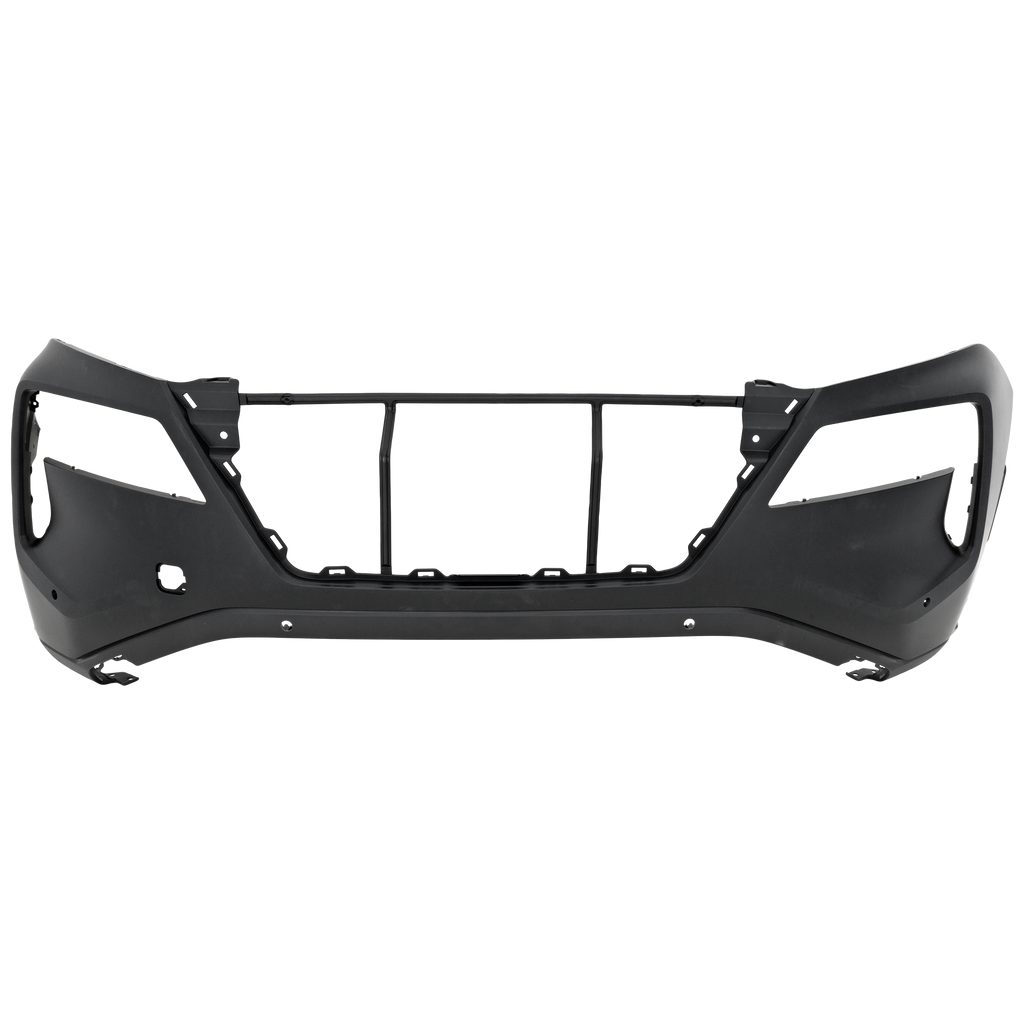 ROGUE 21-21 FRONT BUMPER COVER, Primed, w/ Park Distance Control Sensor Holes, 4 Parking Aid Sensor Holes, SL Model, USA Built Vehicle